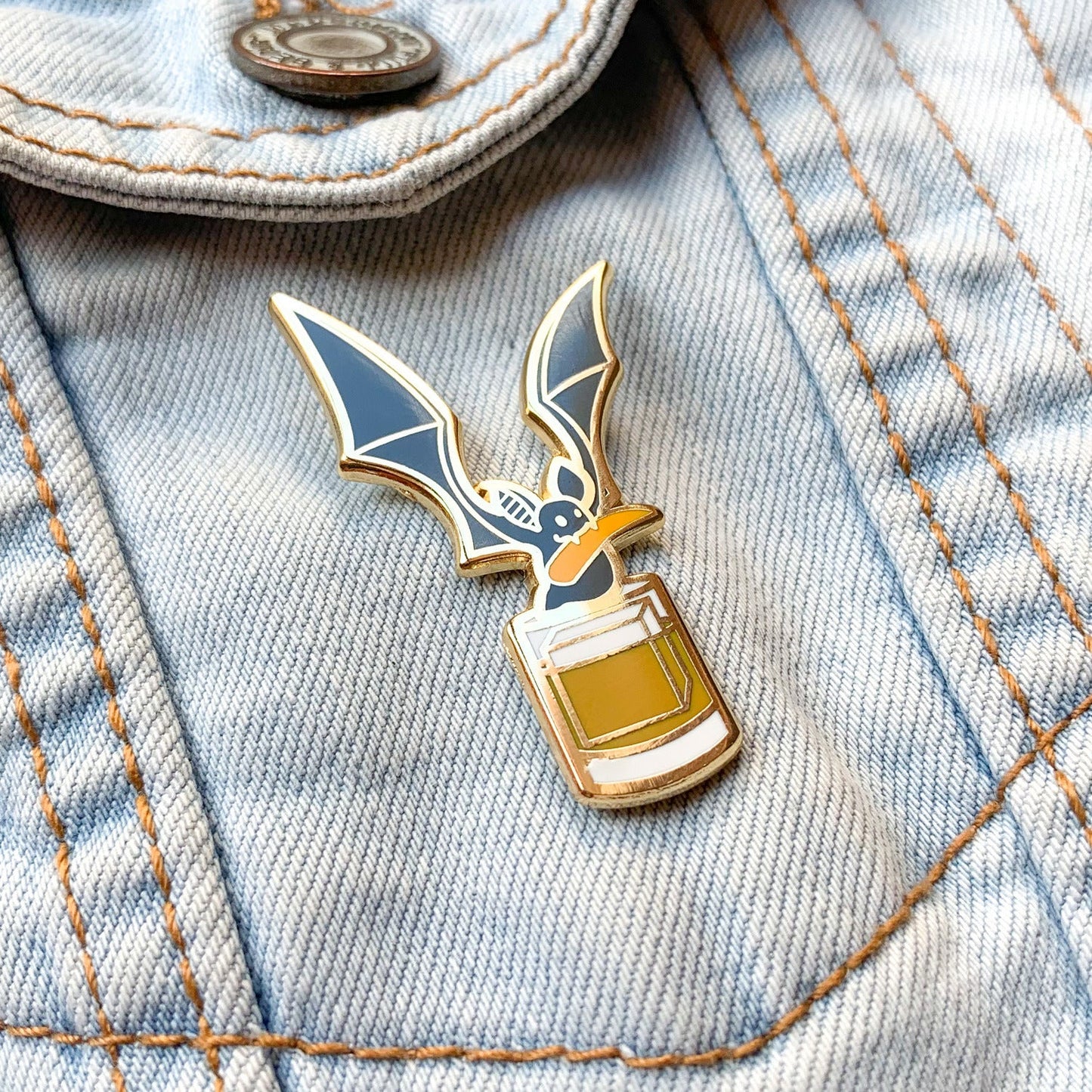 Bat x Rum Old Fashioned Pin
