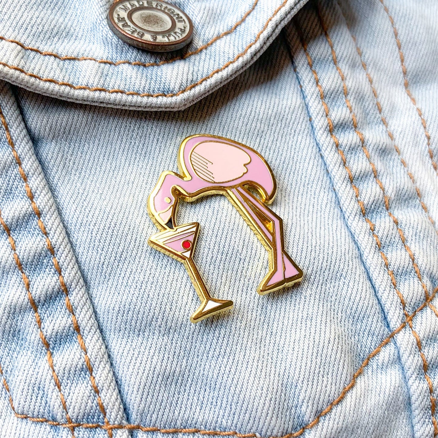 Flamingo x Cosmopolitan Pin