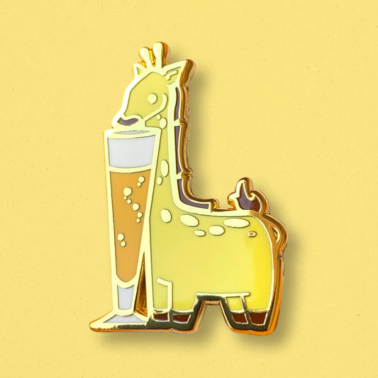 Giraffe x Beer Pin