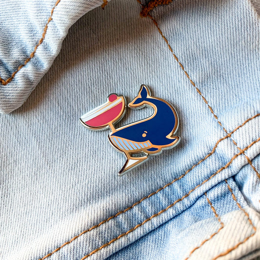 Blue Whale x Clover Club Pin