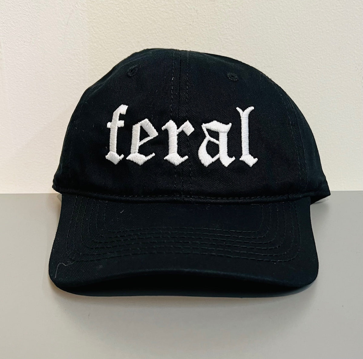FERAL -  Embroidered Dad Hat - READY TO SHIP