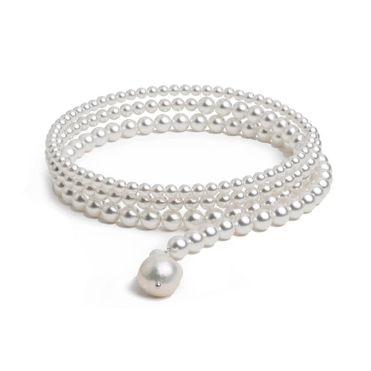 Gretchen Pearl Wrap Necklace