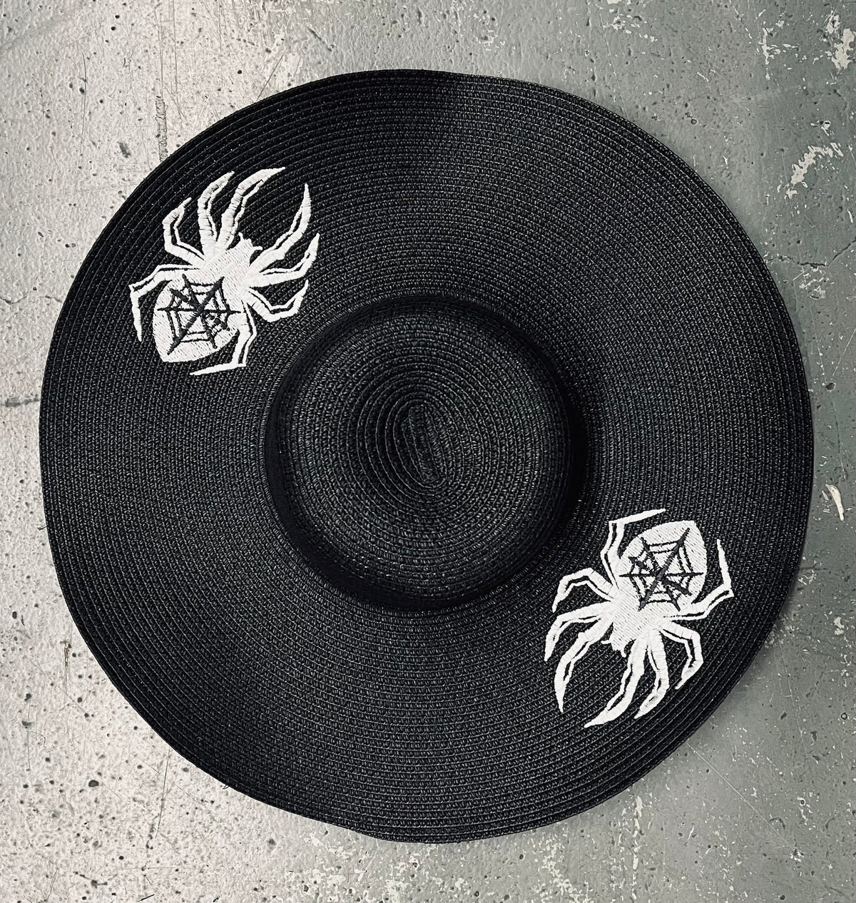 Floppy Sun Hat - XL Brim - Webbed Spider