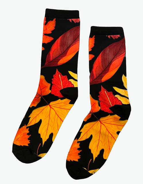 Novelty Socks - Fall Leaves