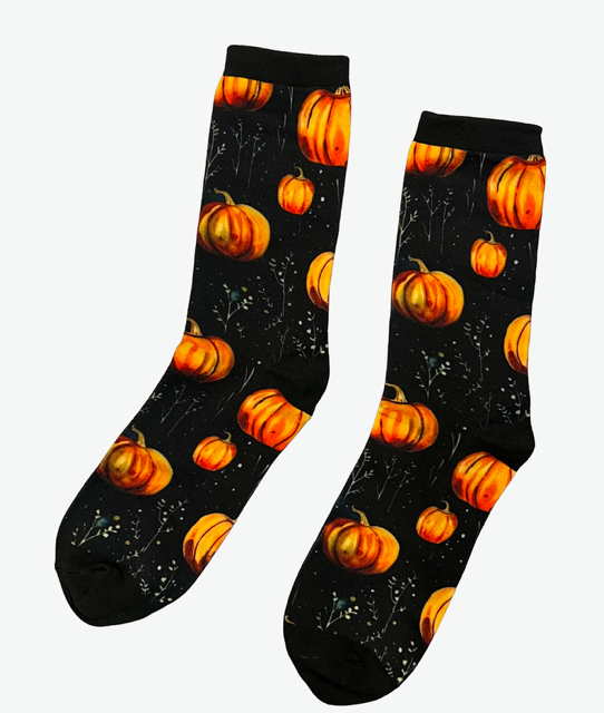 Novelty Socks - Midnight Pumpkins