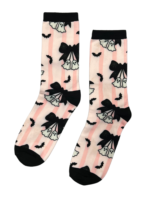 Novelty Socks - Ghosty Bows