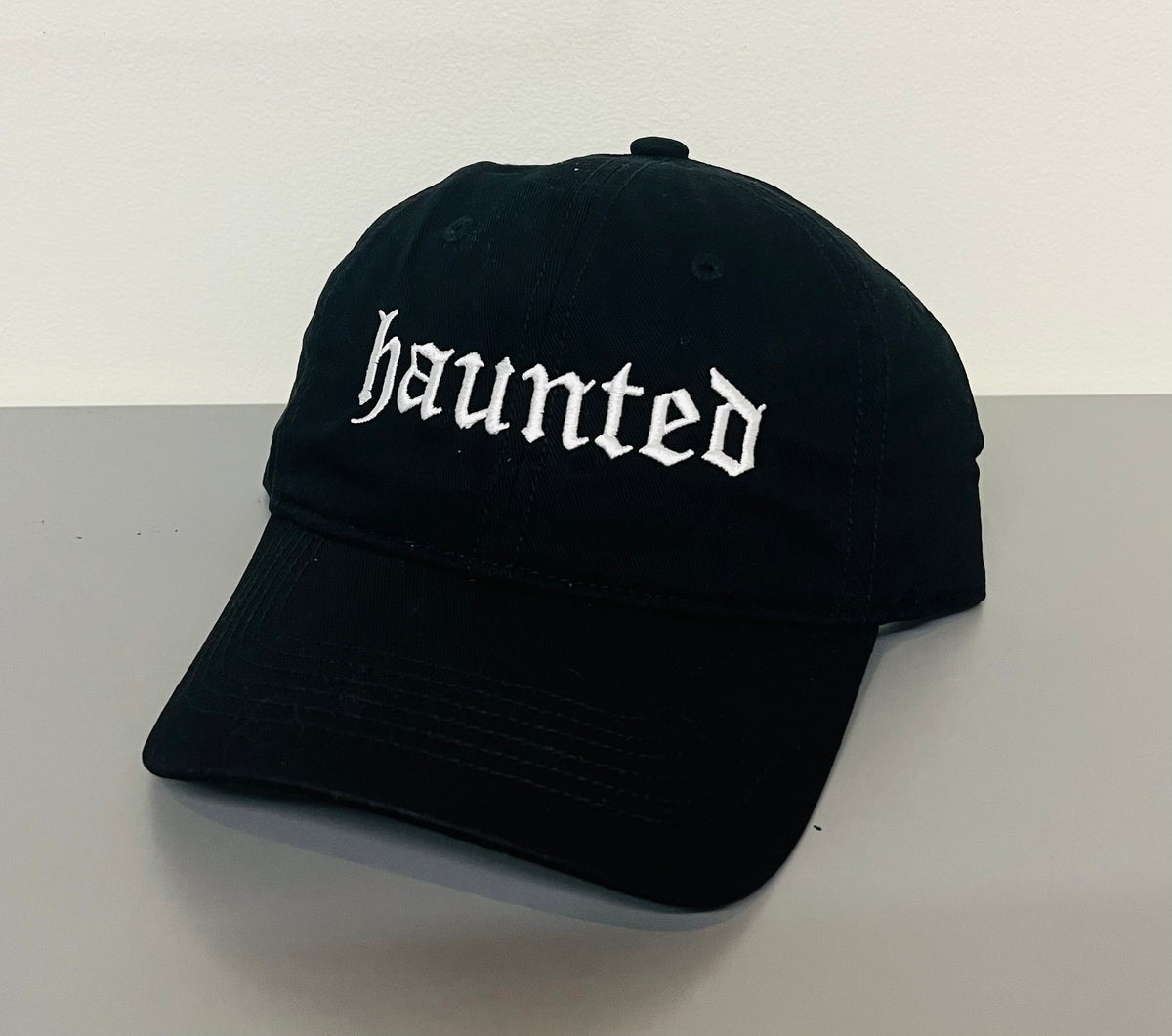 Haunted - embroidered dad hat - READY TO SHIP