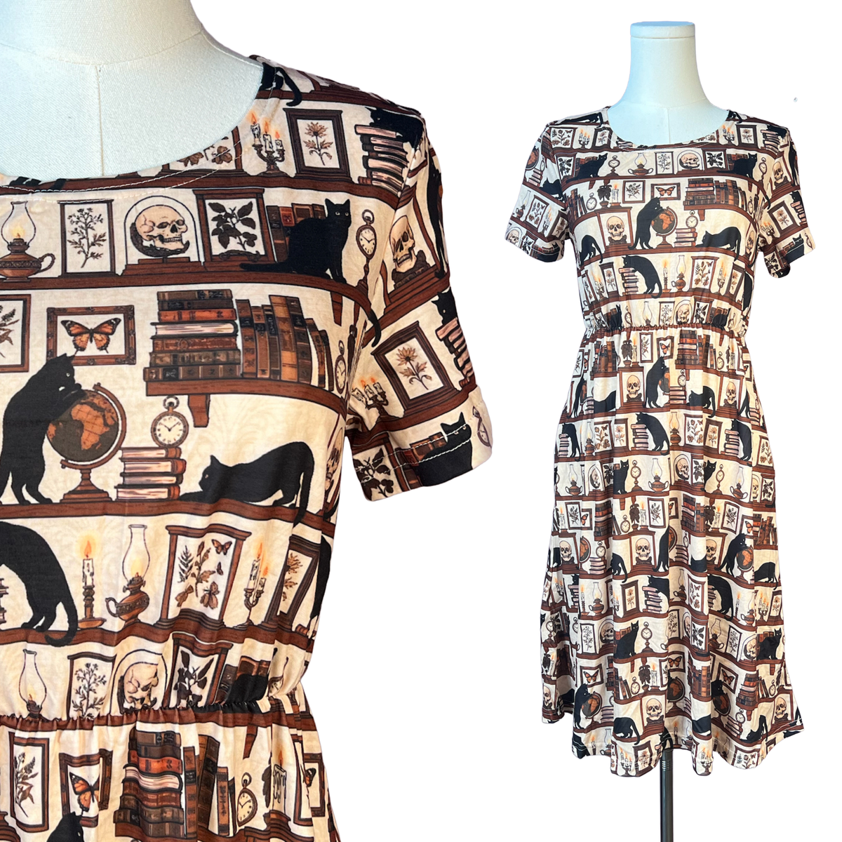 T-shirt Dress - Academic Cats