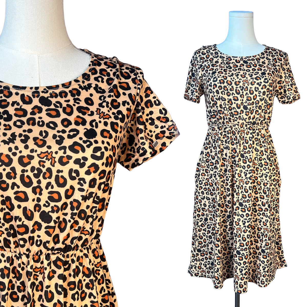 T-shirt Dress - Batty Leopard