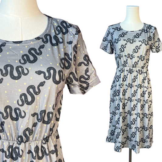 T-shirt Dress - Celestial Snakes