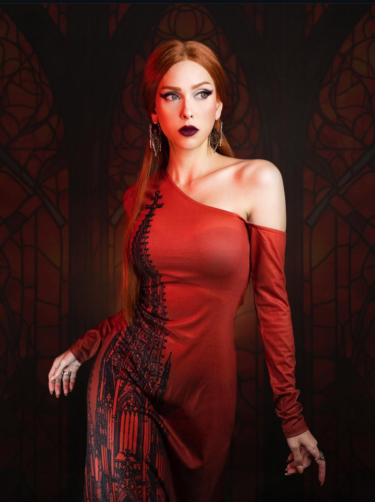 Elspeth - Comfy Cathedral Maxi Dress - READY to SHIP