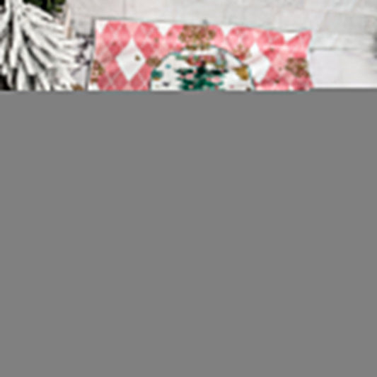 Pink Christmas Hand Towel