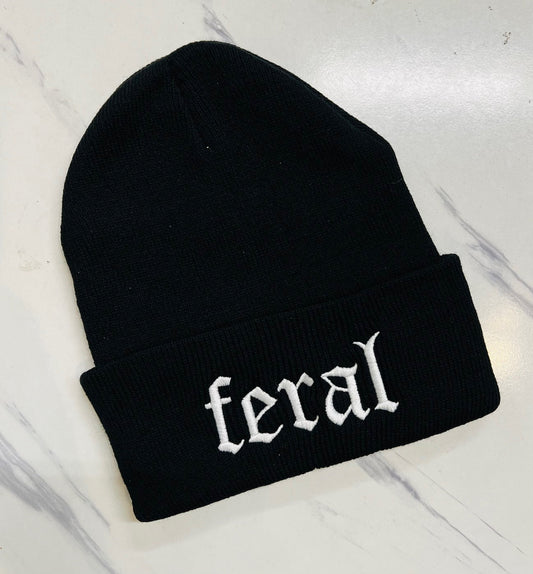 Vegan Beanie - Feral - READY TO SHIP