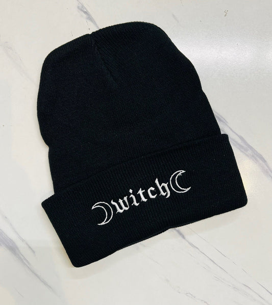 Vegan Beanie - Witch - READY TO SHIP
