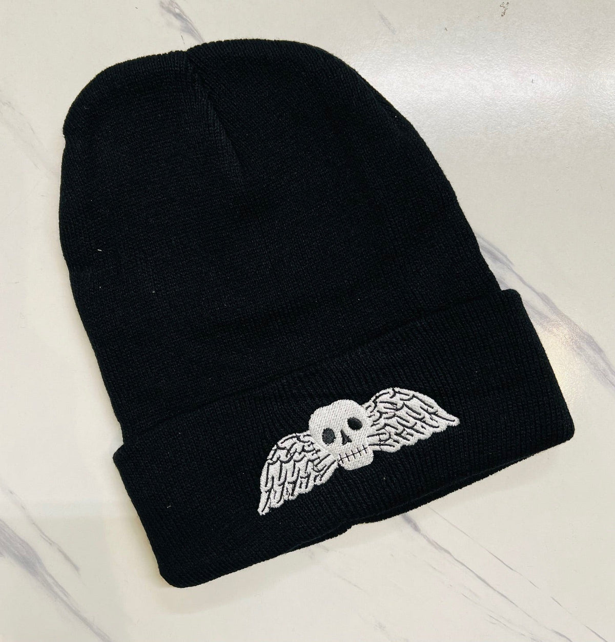 Vegan Beanie - Memento Mori - READY TO SHIP