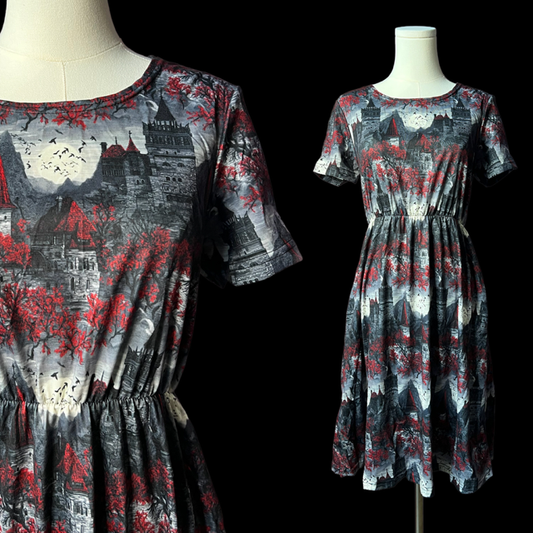 T-shirt Dress - Dracula's Castle