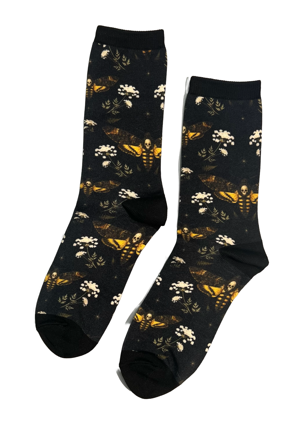 Novelty Socks - Floral Death Moths
