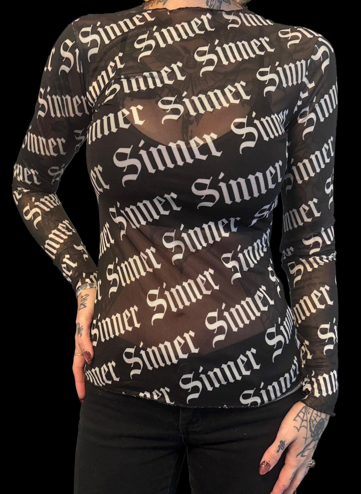Sheer Mesh Top - Sinner