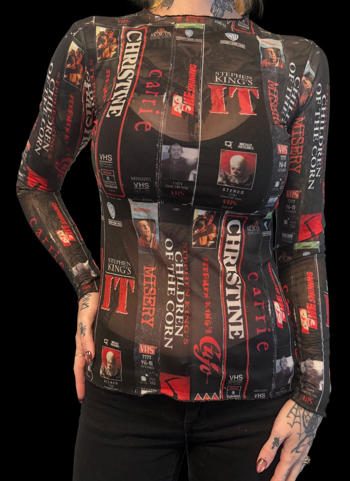 Sheer Mesh Top - Stephen King