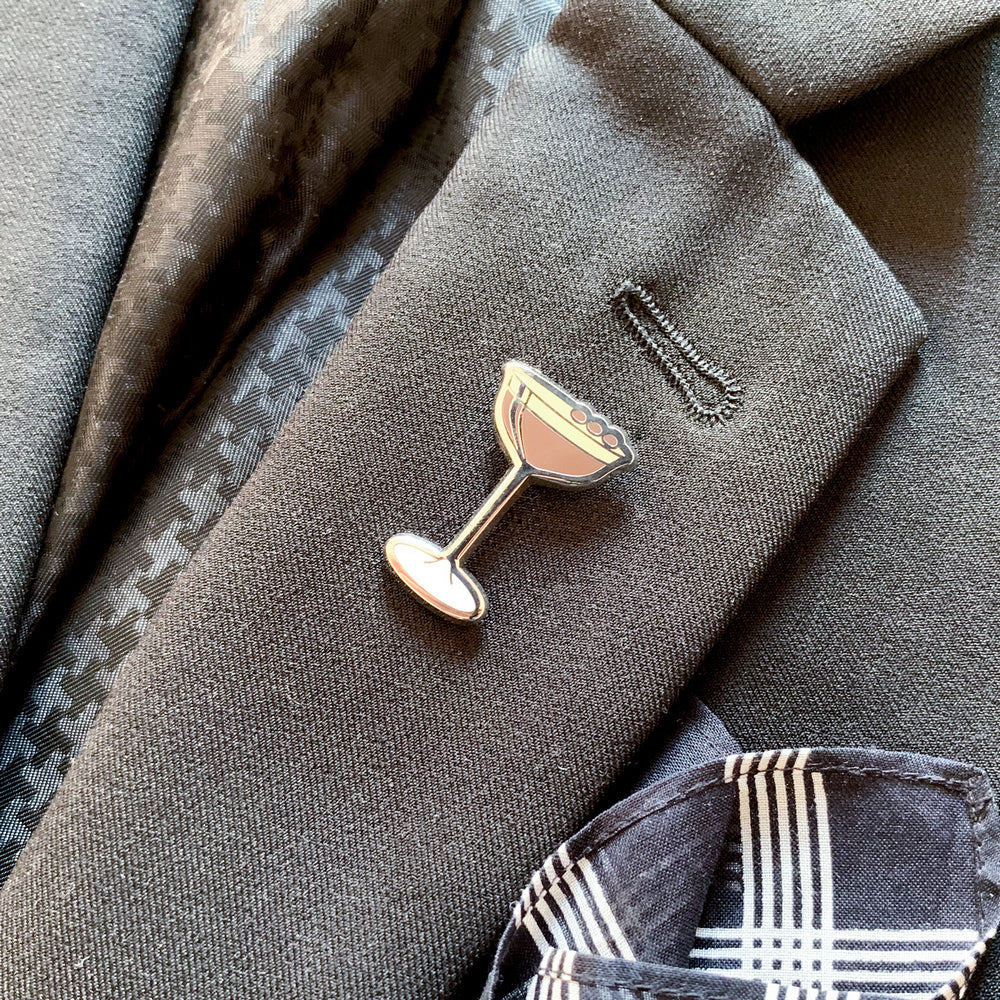Espresso Martini Cocktail Pin