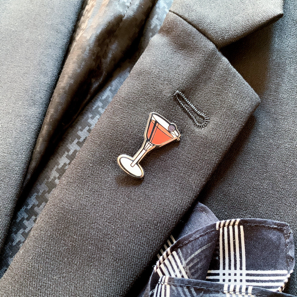 Manhattan Cocktail Pin