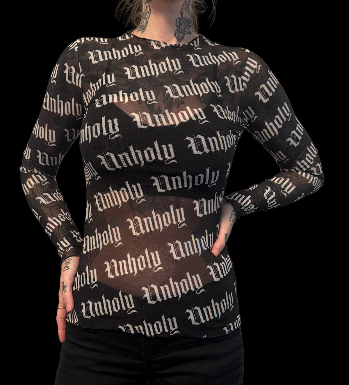 Sheer Mesh Top - Unholy