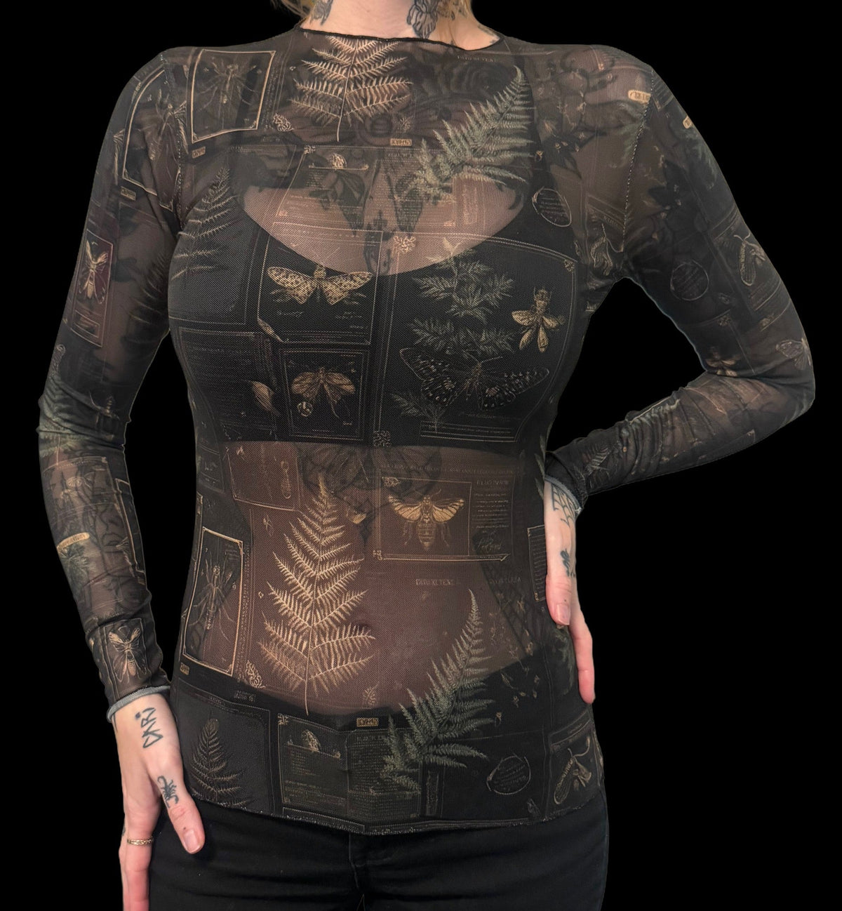 Sheer Mesh Top - Entomology