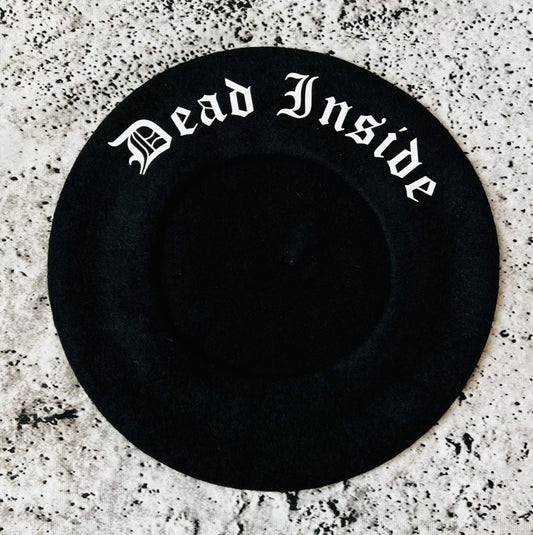 Vegan Beret - Dead Inside - Gothic