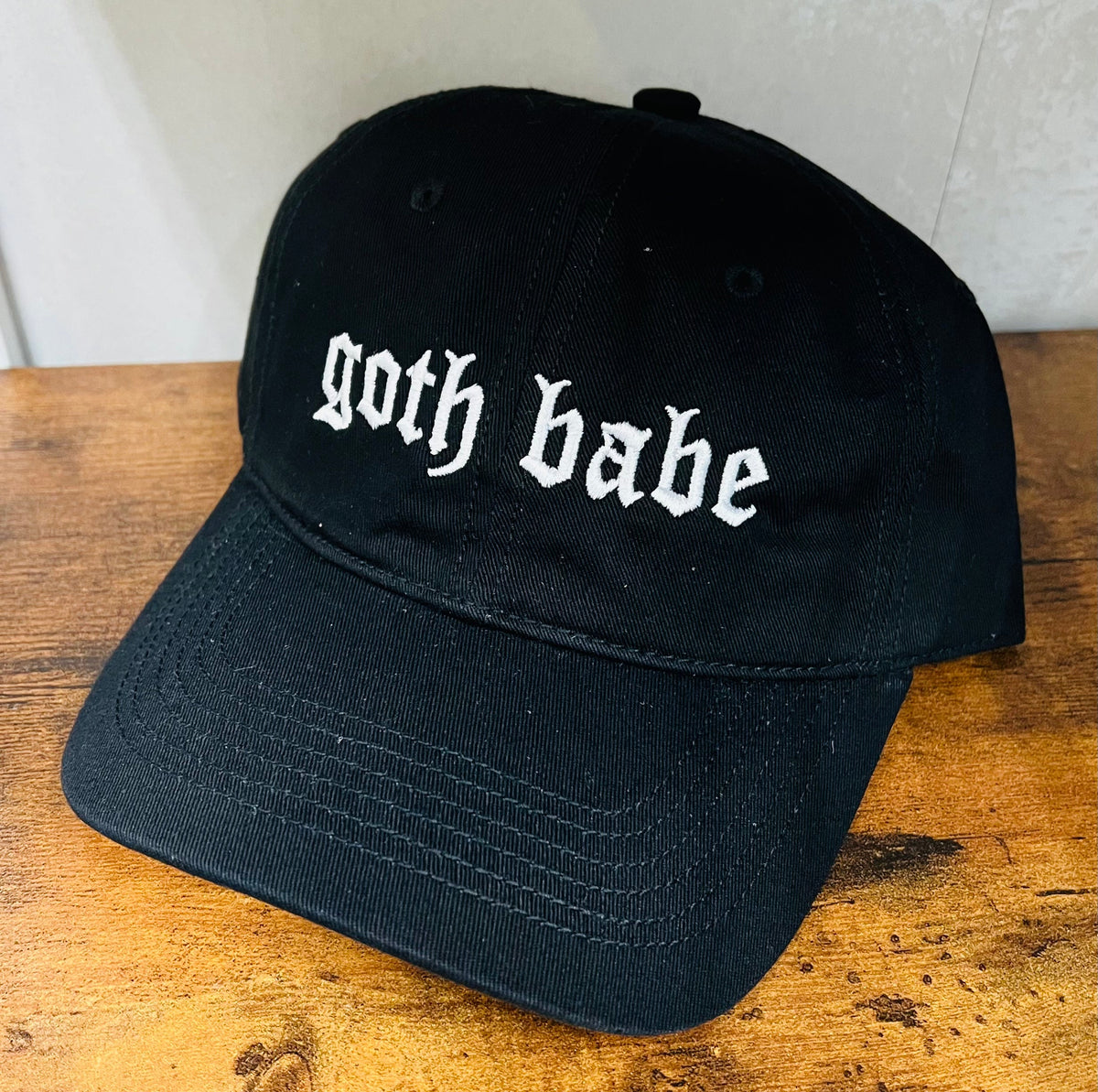 goth babe - embroidered dad hat - READY TO SHIP