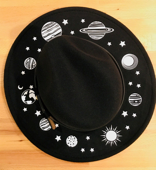 Vegan Felt Hat - Planetarium