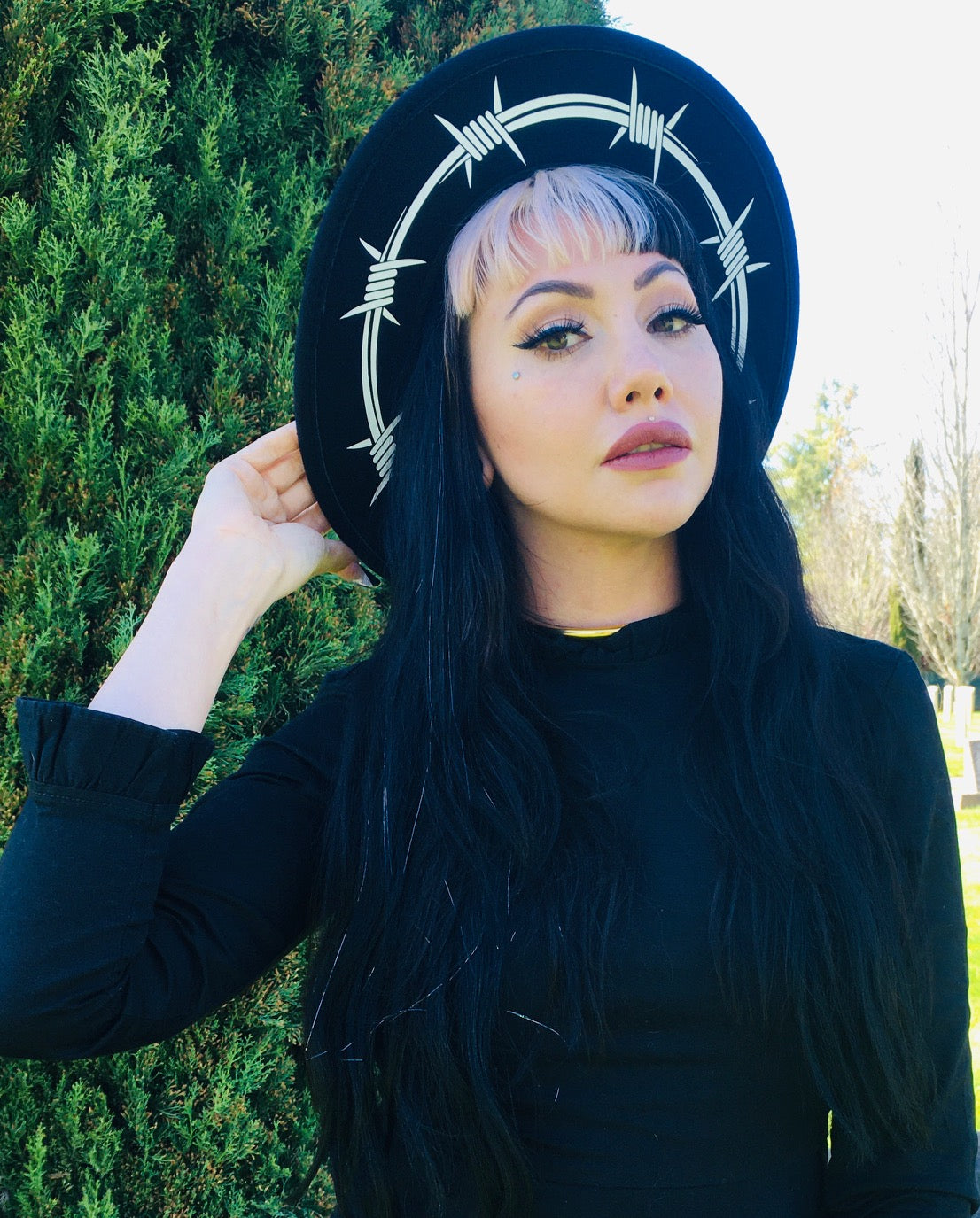 Vegan Felt Hat - Barbed Wire