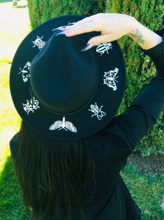 Vegan Felt Hat - Insects