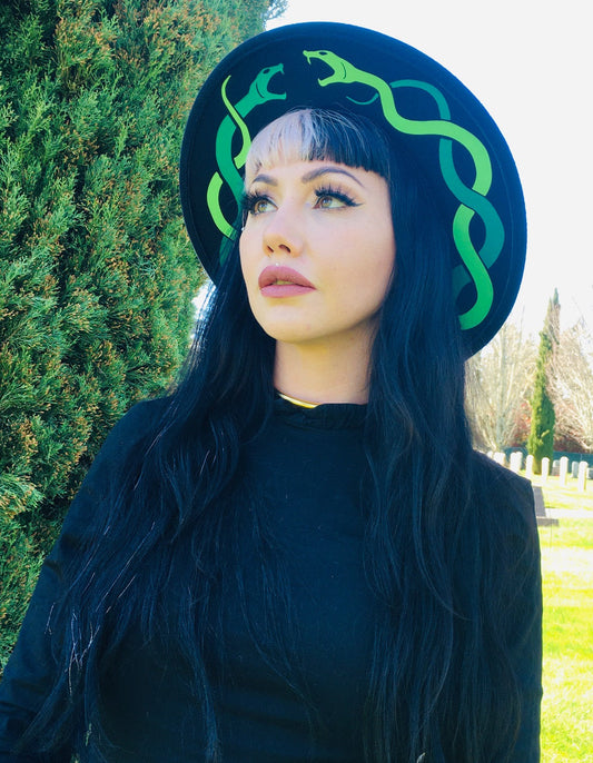 Vegan Felt Hat - Serpents