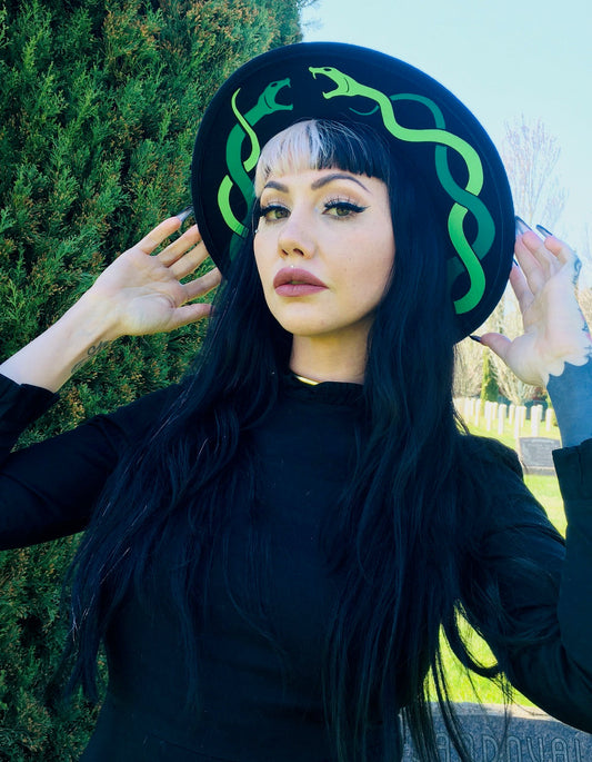 Vegan Felt Hat - Serpents