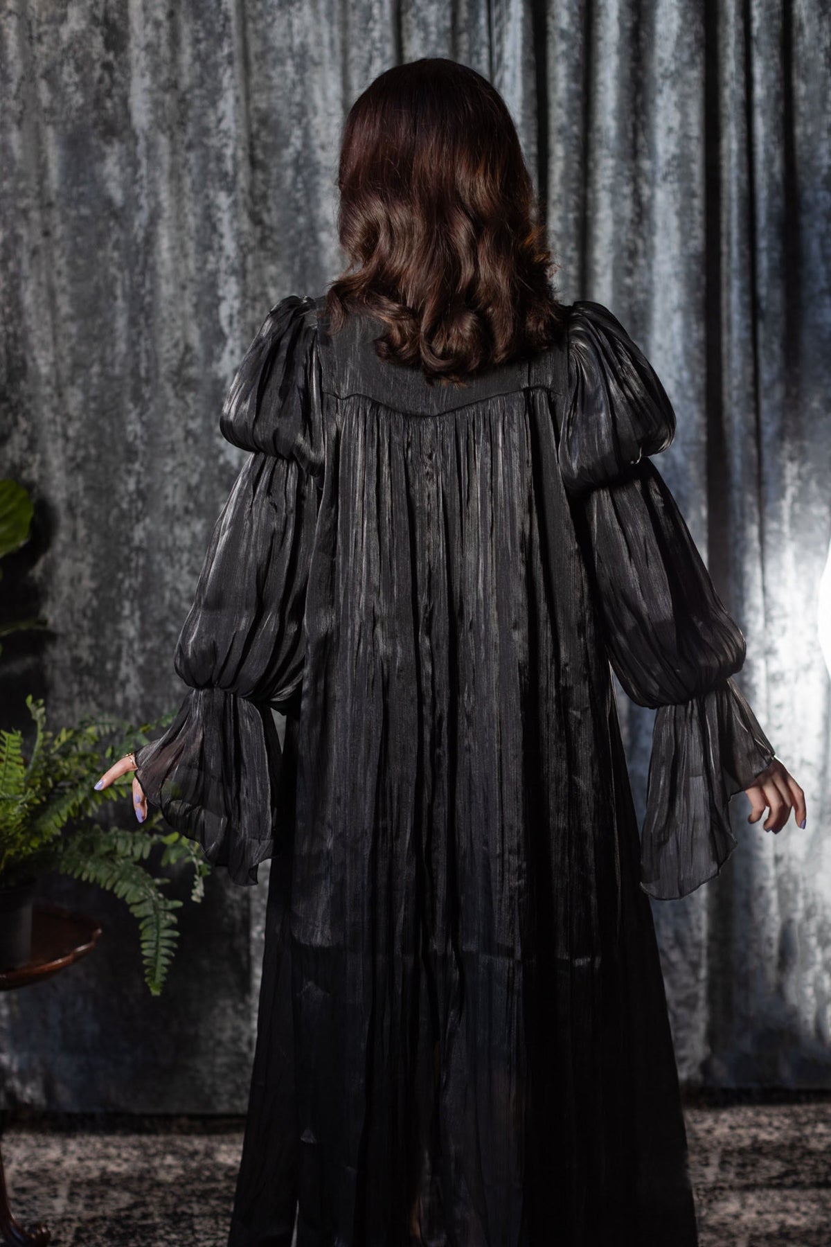 Edith - Metallic Haunting Gown - READY TO SHIP