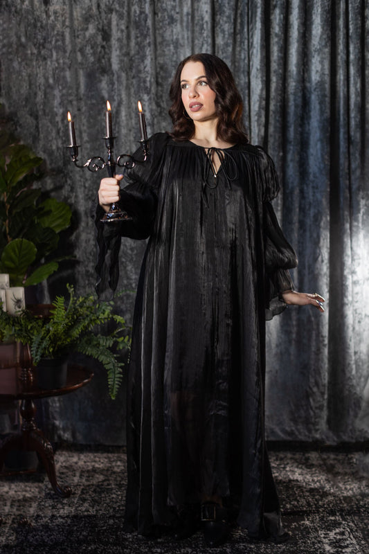 Edith - Metallic Haunting Gown - READY TO SHIP