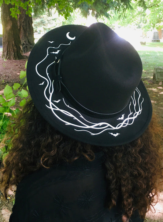 Vegan Felt Hat - Haunted Vines