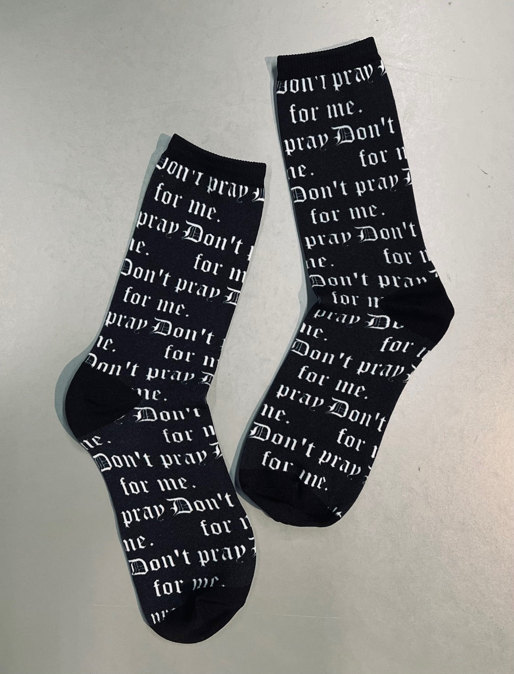 Novelty Socks - Don't pray for me - Ready To Ship