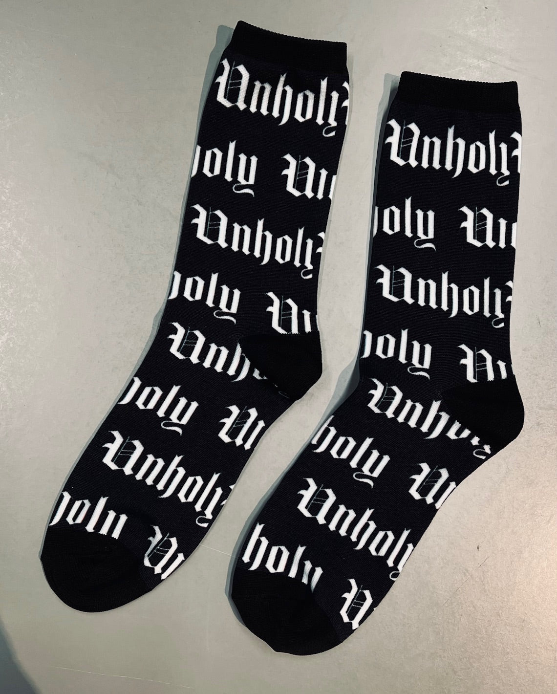 Novelty Socks - Unholy - Ready To Ship
