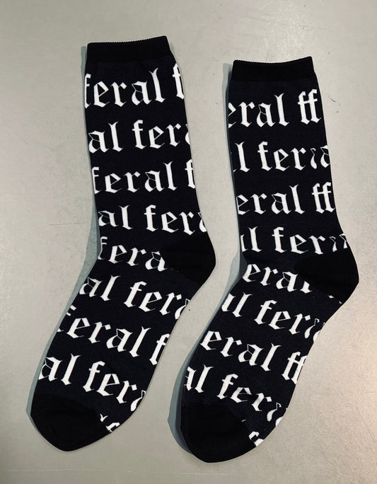 Novelty Socks - feral - Ready To Ship