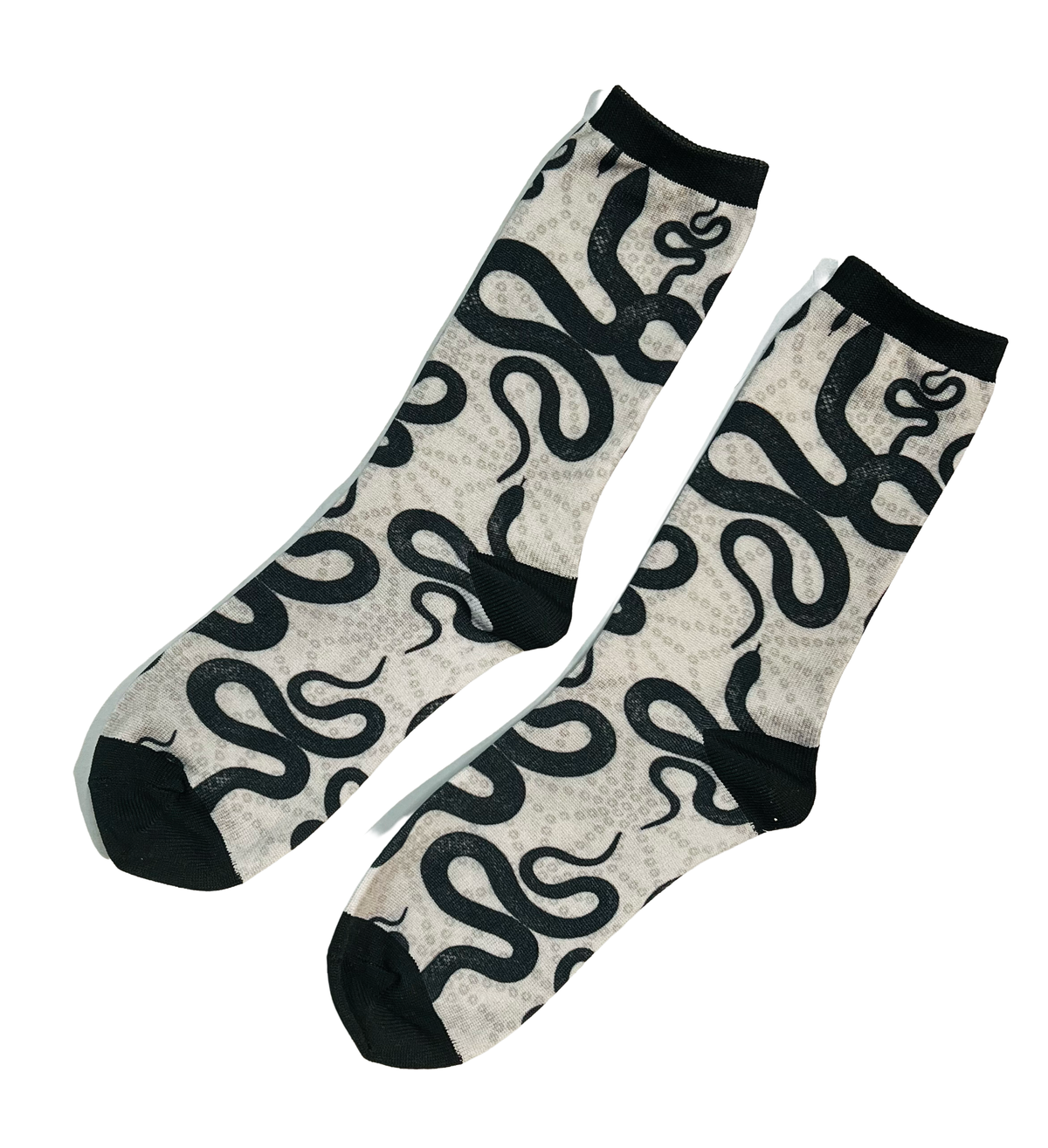 Novelty Socks - Black Snakes