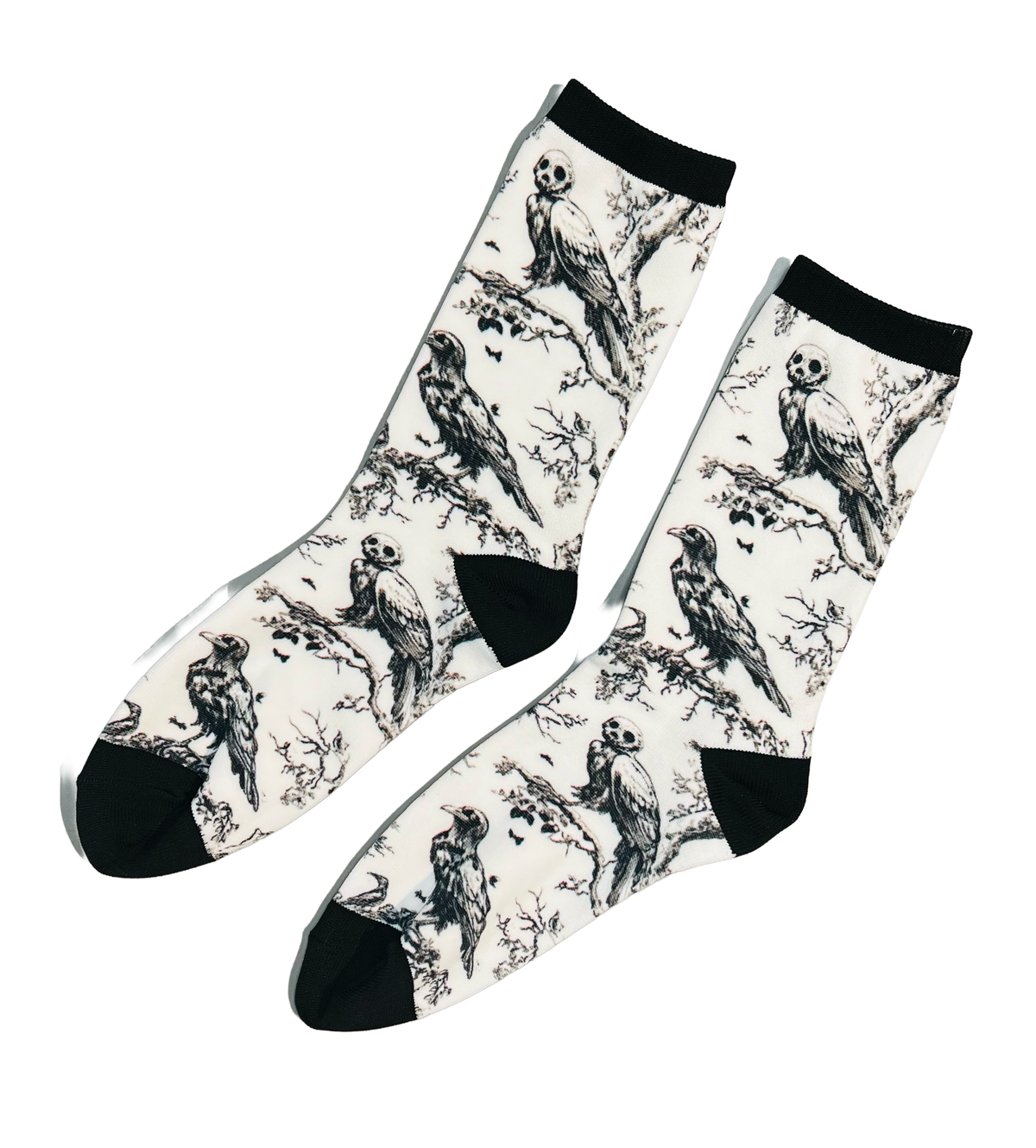 Novelty Socks - Raven Toile de Jouy