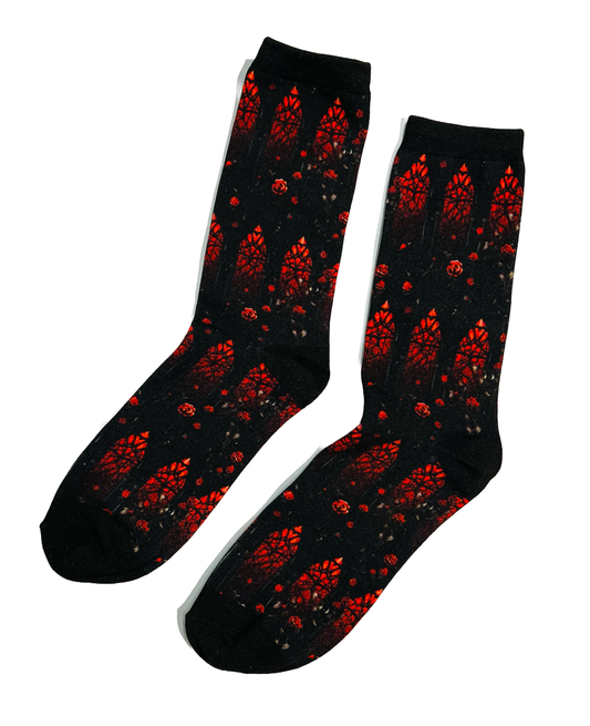 Novelty Socks - Crimson Cathedral