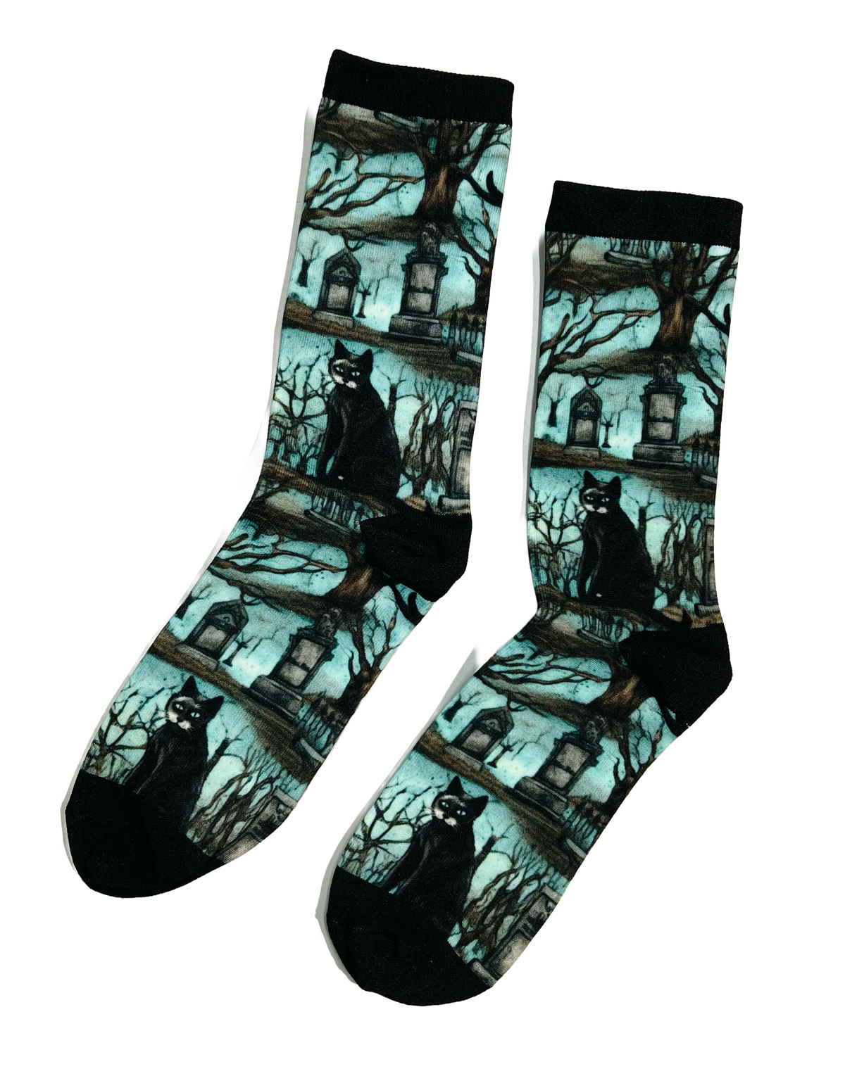 Novelty Socks - Cemetery Cats