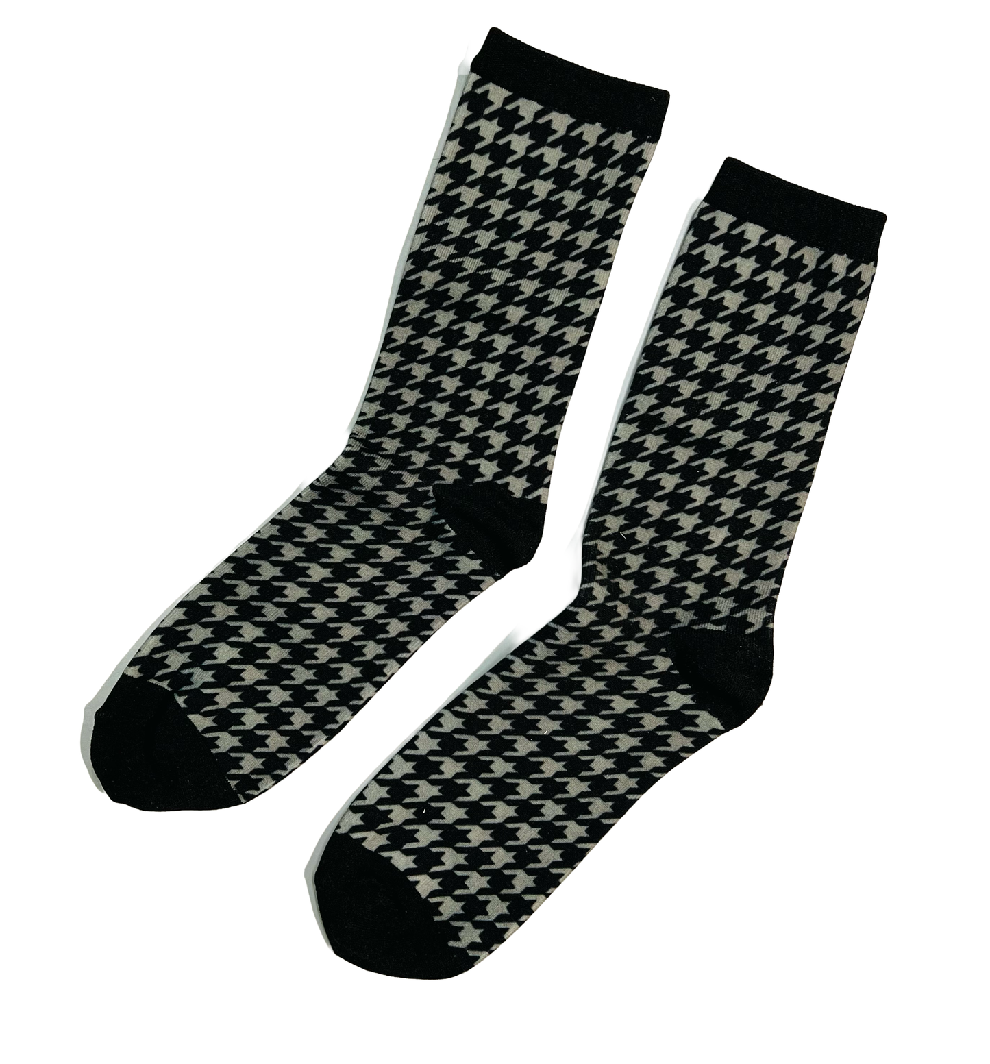 Novelty Socks - Black Houndstooth
