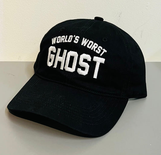World's Worst Ghost - embroidered dad hat - READY TO SHIP