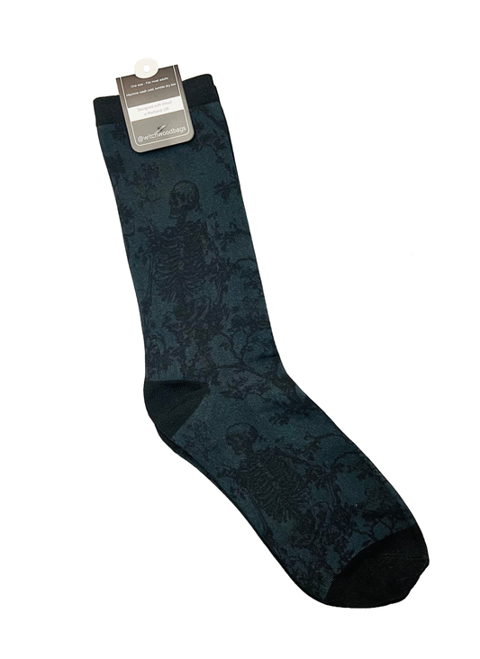 Novelty Socks - Skeleton Toile de Jouy