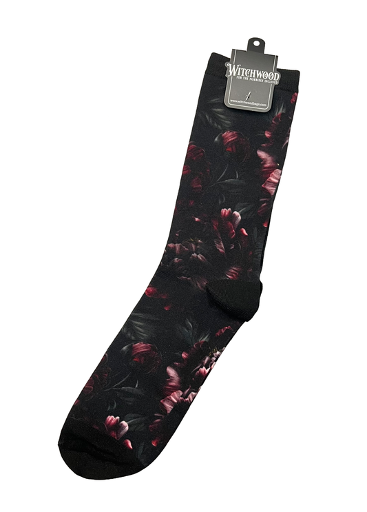 Novelty Socks - Gothic Peony