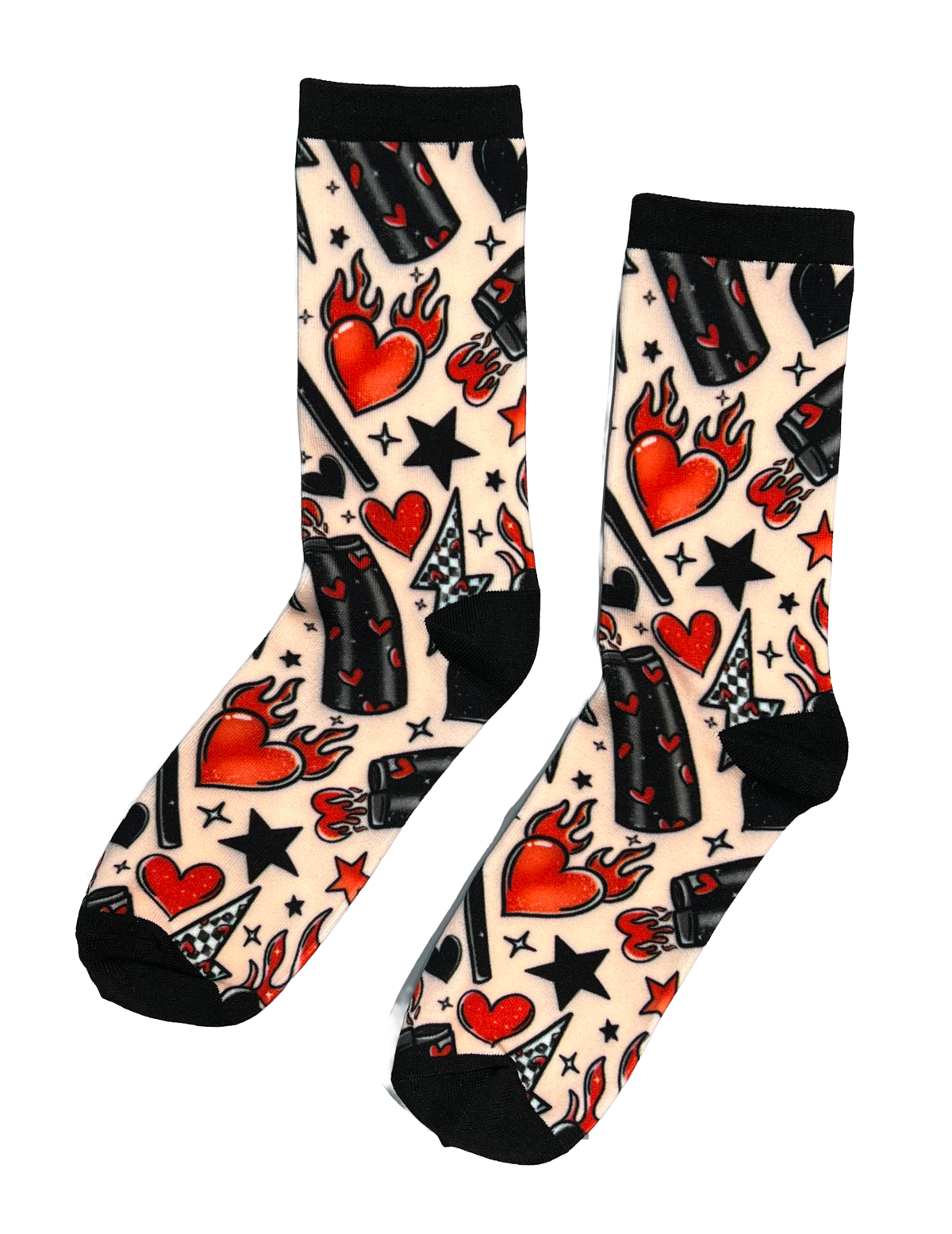 Novelty Socks - Love on Fire