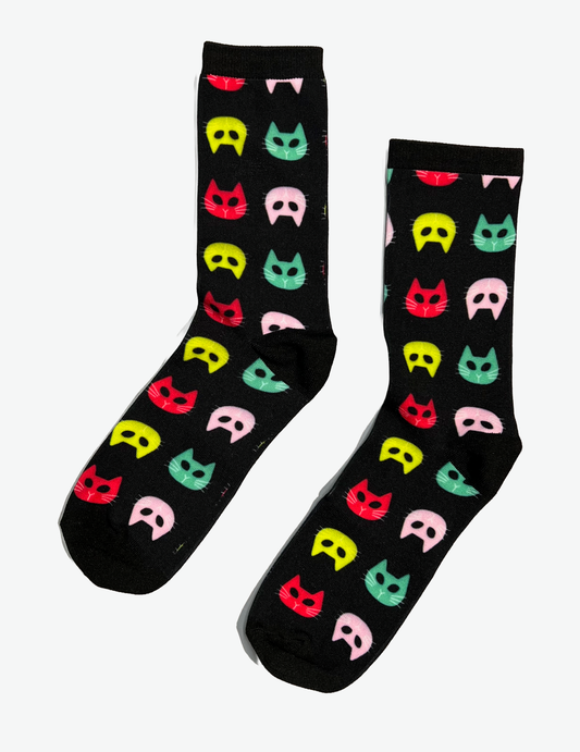 Novelty Socks - Rainbow Cats